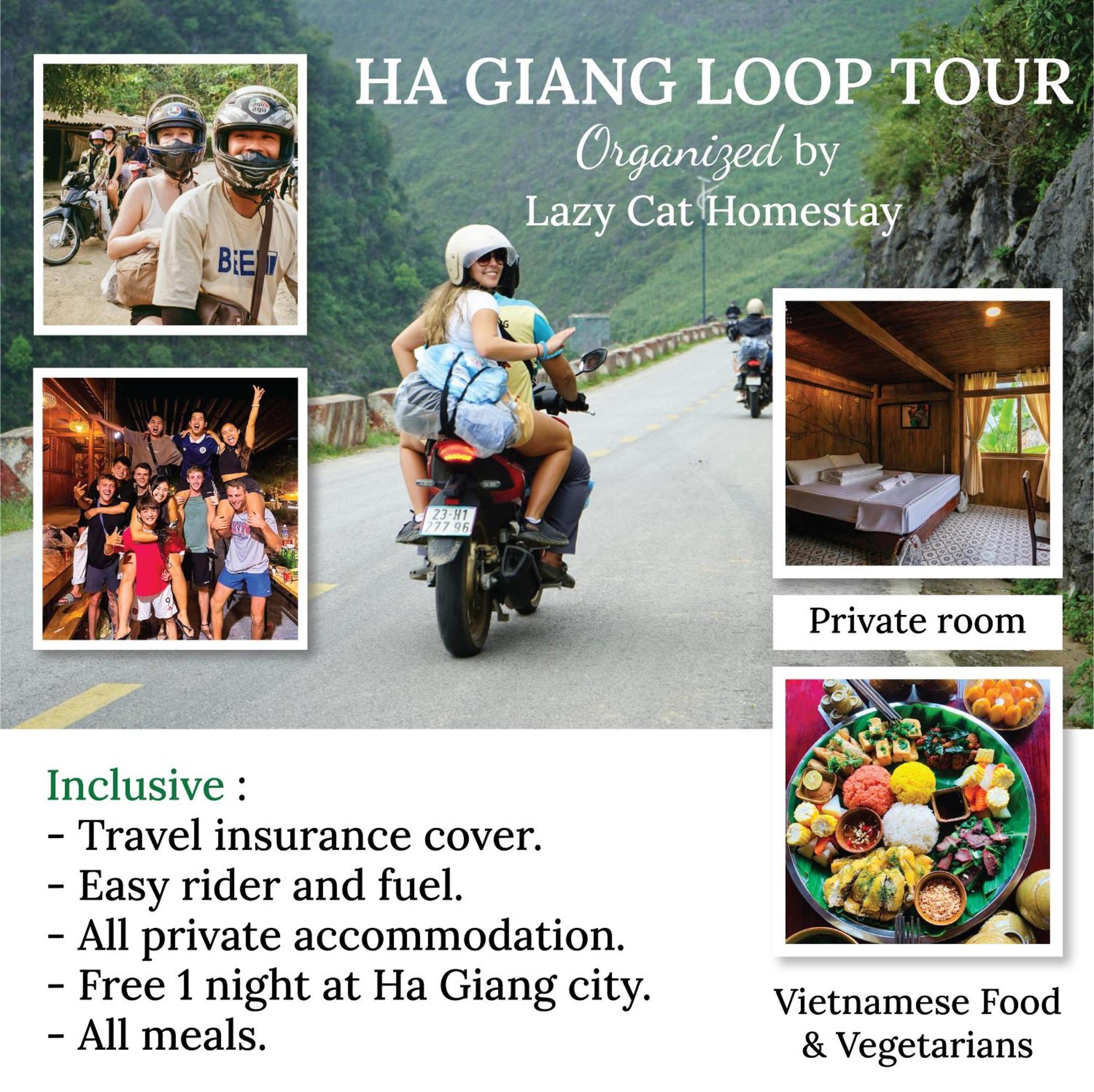 Lazy Cat Homestay - Motorbikes Rental & Tours Ha Giang Esterno foto